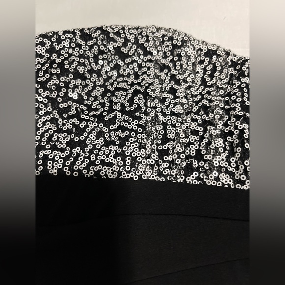 Vestido Strapless negro con blanco - Picture 4 of 4